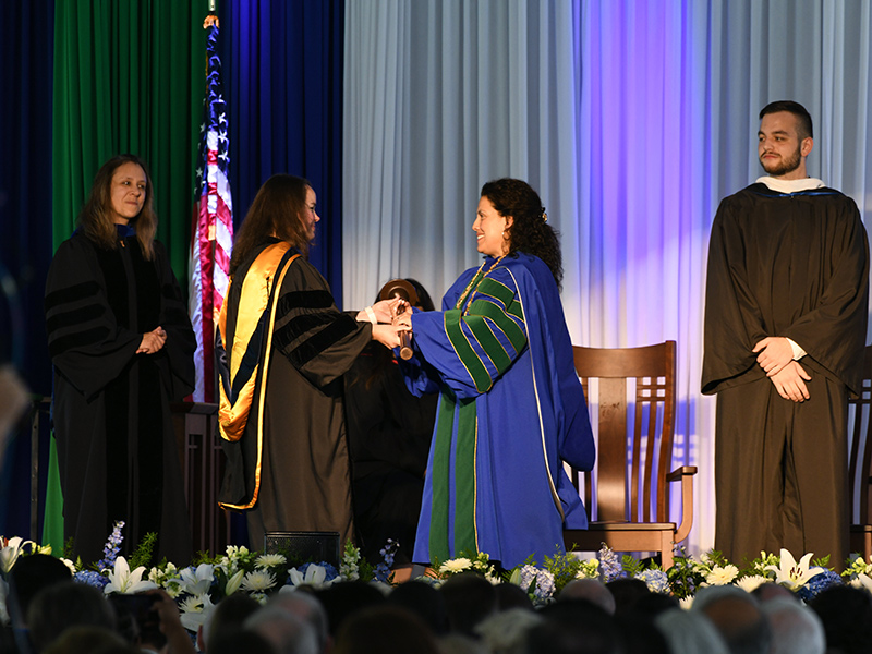 Dr. Susana Rivera-Mills receives academic ceremonial mace